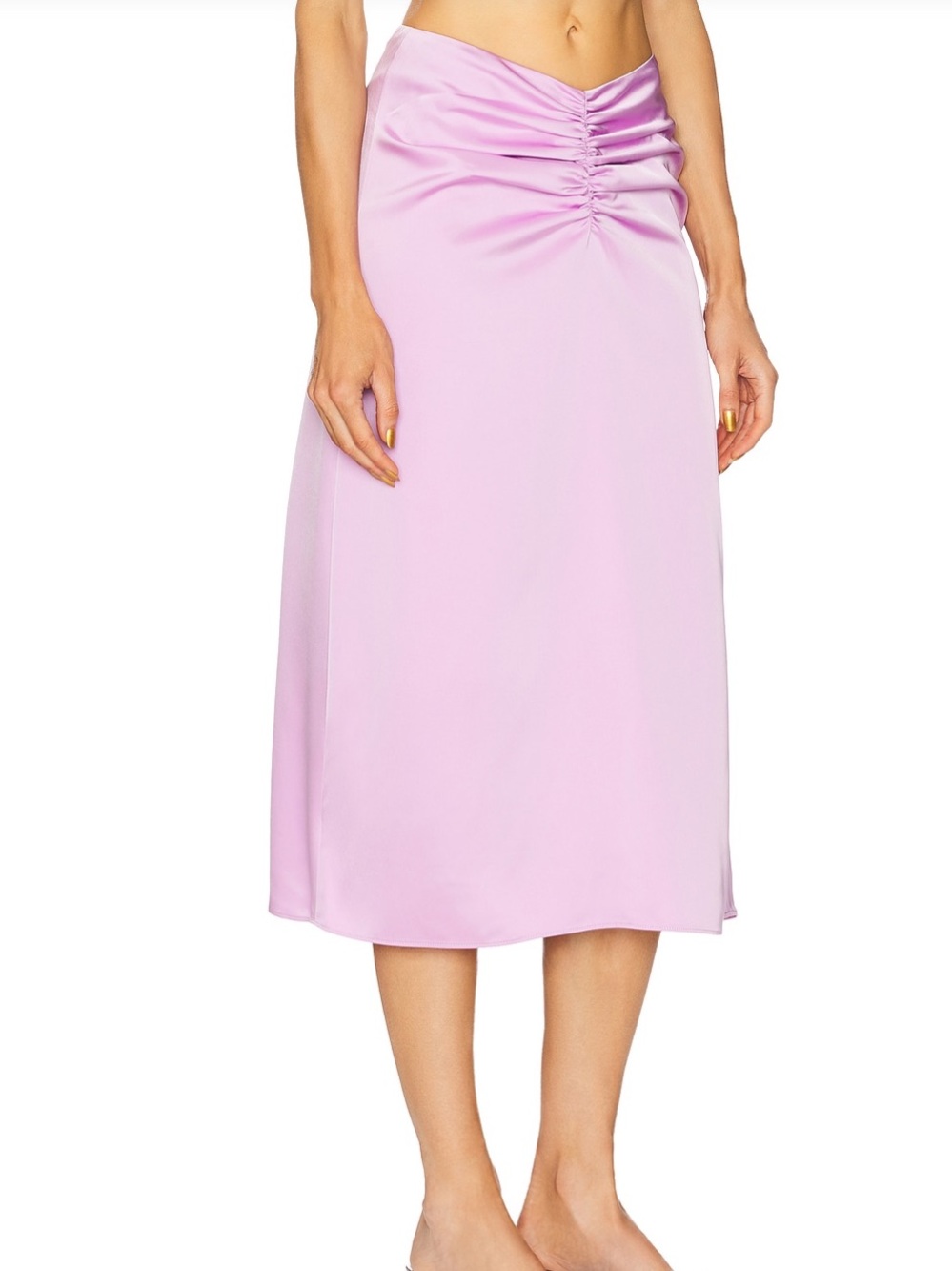 ET OCHS - Lavender Women’s Midi Skirt in Light Pink